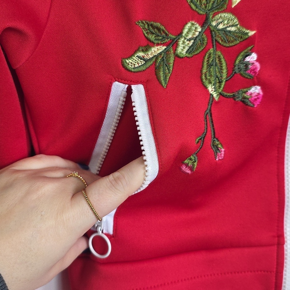 Embroidered Track Jacket Small - Picture 2 of 6
